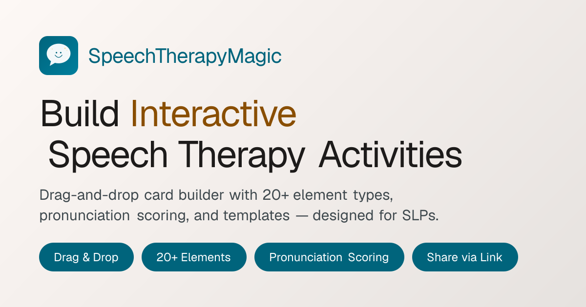 Magic Studio — Build Interactive Speech Therapy Activities ...